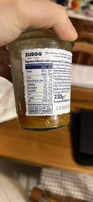 Marmellata Zueg zero zuccheri aggiunti albicocche
