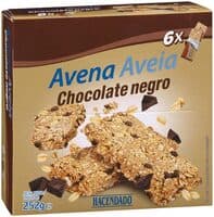 Barritas de avena chocolate negro