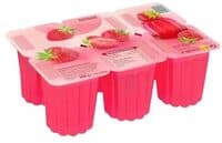 Postre gelificado sabor a fresa
