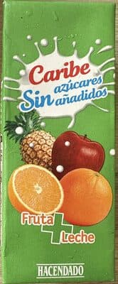 Caribe Fruta y Leche Sin Azúcares Añadidos
