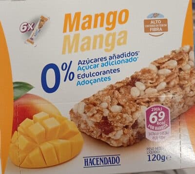 Barritas de cereales mango