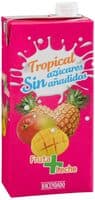 Fruta y leche tropical sin azúcares añadidos
