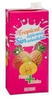 Fruta y leche tropical sin azúcares añadidos