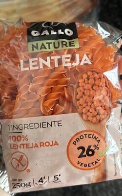 Nature pasta de lenteja roja