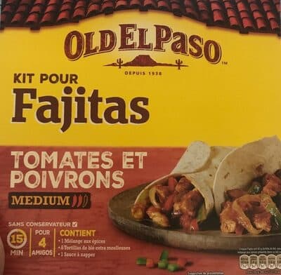 Kit pour fajitas tomates et poivrons, medium