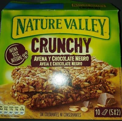 Crunchy avena y chocolate negro