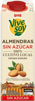 Vivesoy almendra sin azúcar
