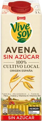Vivesoy avena sin azúcar