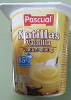 Natillas de vainilla