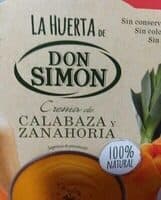 Crema de calabaza y zanahoria
