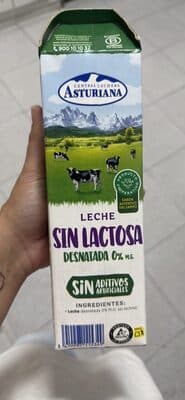 Leche sin lactosa desnatada 0% M.G.