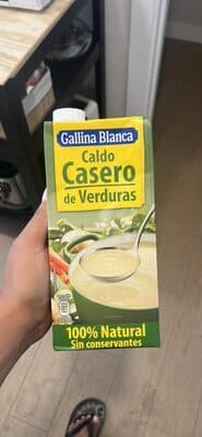 Caldo casero de verduras