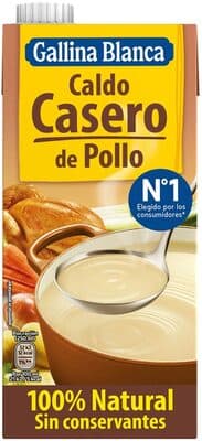 Caldo casero de pollo