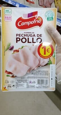 Fiambre de pechuga de pollo
