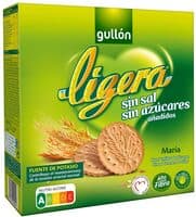 Galleta María Ligera Sin Sal y Sin Azúcares Añadidos