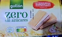 zero sin azúcares Barquillos Vainilla