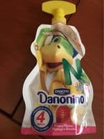 Danonino para llevar sabor fresa y plátano