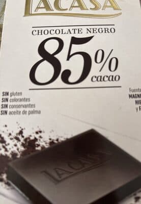 Chocolate negro 85% cacao