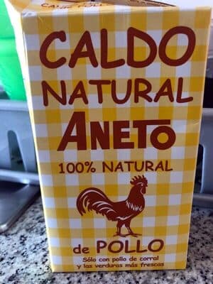 Caldo natural de pollo