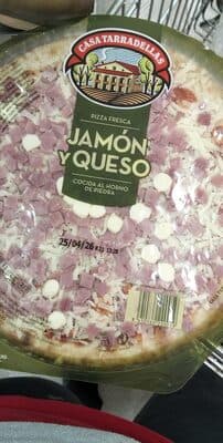 pizza jamón y queso