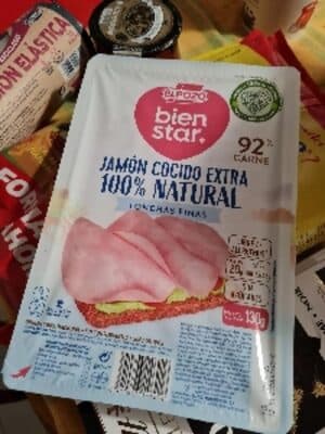 Jamón cocido extra 100% natural