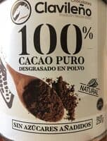 Cacao puro 100% desgrasado en polvo