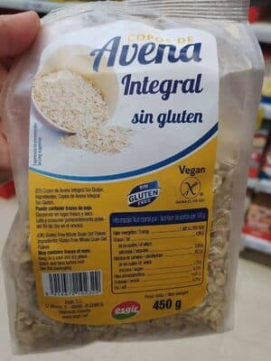 Copos de avena sin gluten