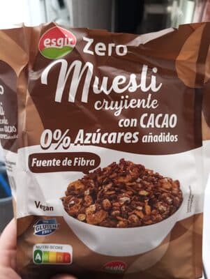 Muesli crujiente con cacao