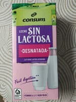 Leche sin lactosa desnatada