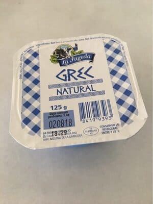 Yogur griego natural