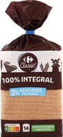 Pan molde 100% integral 0 %azúcares