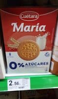 Galletas maria 0% azúcares