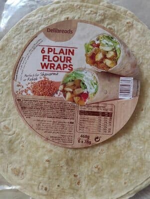 6 PLAIN FLOUR WRAPS
