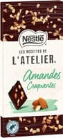 NESTLE L'ATELIER Tablette Chocolat noir amandes croquantes - 100g