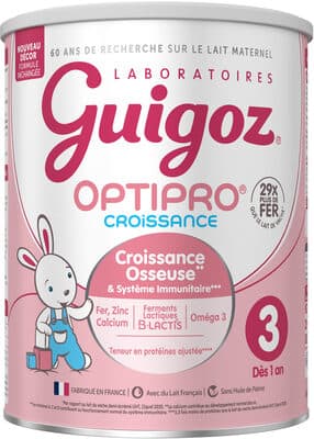 GUIGOZ Optipro 3 Lait infantile 3ème âge 830g