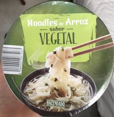 Noodles de arroz sabor vegetal