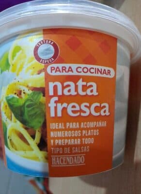 Nata fresca para cocinar