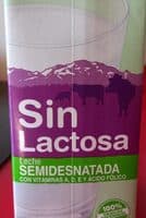 Leche semidesnatada sin lactosa