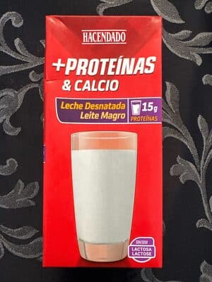Leche desnatada Proteínas y Calcio