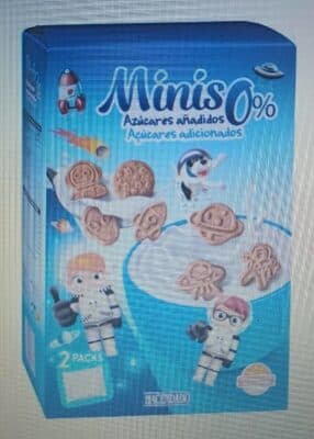 Galletas minis 0% azúcares añadidos