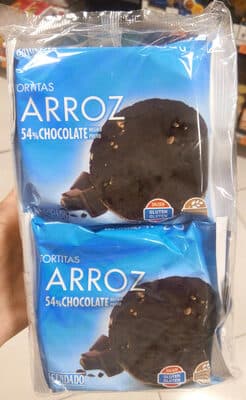 Tortitas de arroz con chocolate