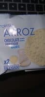 Tortitas de arroz con chocolate blanco