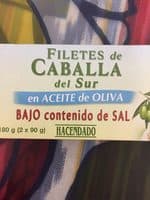 Filetes de Caballa del Sur en Aceite de Oliva Bajo en sal