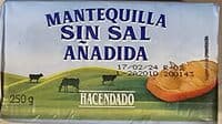 Mantequilla sin sal