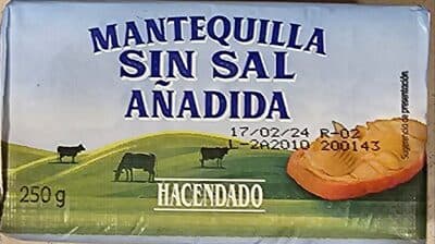 Mantequilla sin sal
