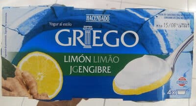 Yogurt Griego Limón y Jengibre