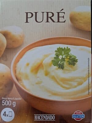 Puré de patatas en copos instantáneo preparado