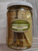 Pepinillos agridulces laminados