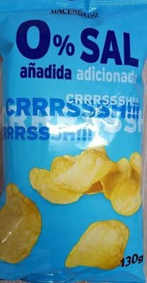 Papas 0% sal añadida