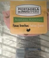Mortadela de pavo con aceitunas
